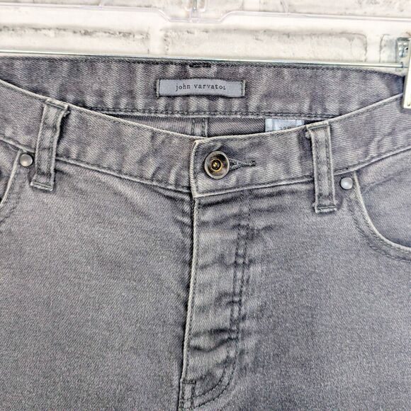 John Varvatos Collection Men's 5 Pocket Denim Jeans in Gray wash size 32 R - Picture 7 of 8
